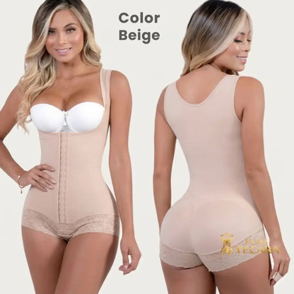 CurvyLux Faja Cachetero Tira Ancha- Alta Compresión.