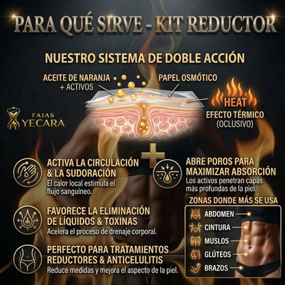 Kit Reductor Aceite Reductor 120 ML + Papel Osniotico 50 Mts