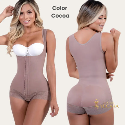CurvyLux Faja Cachetero Tira Ancha- Alta Compresión.