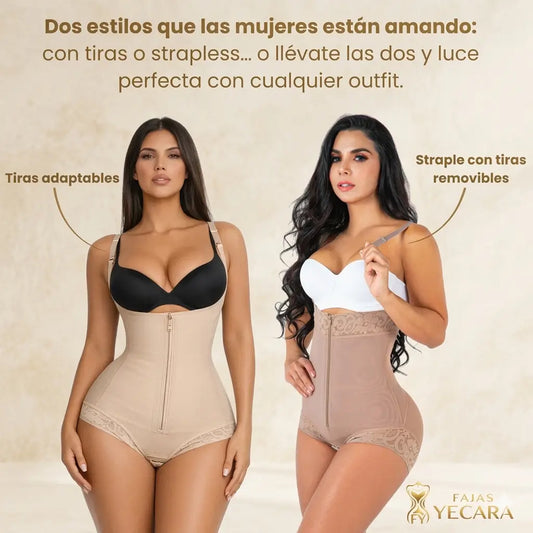 CurvySculp Con tiras o strapless: una faja para cada outfit - Faja Media-Alta Compresión.
