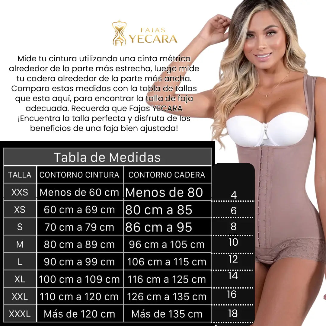 CurvyLux Faja Cachetero Tira Ancha- Alta Compresión.